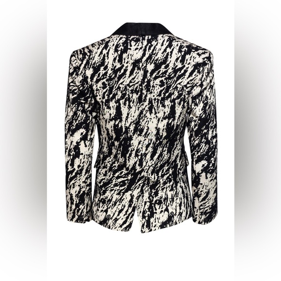 Rag & Bone black and white abstract print blazer size 6 pristine condition - Picture 4 of 13